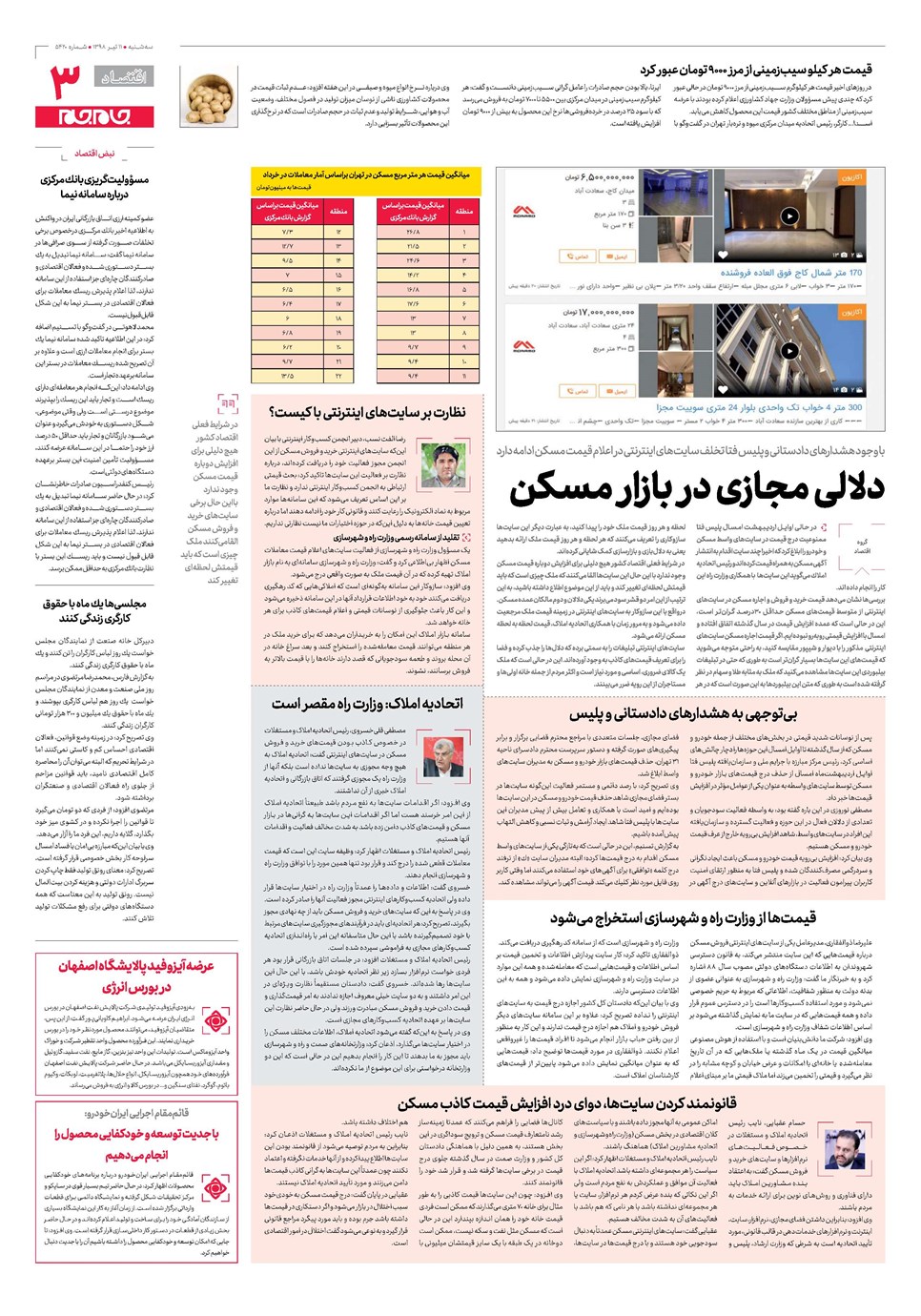 روزنامه تاریخ ۱۱ تیر ۱۳۹۸