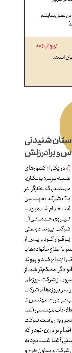 داستان شنیدنی مهندس و برادرزنش