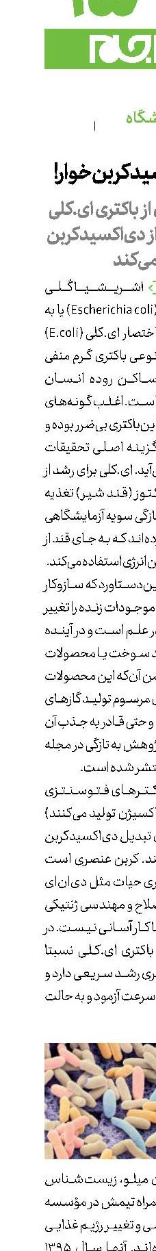 باکتری دی‌اکسیدکربن‌خوار!
