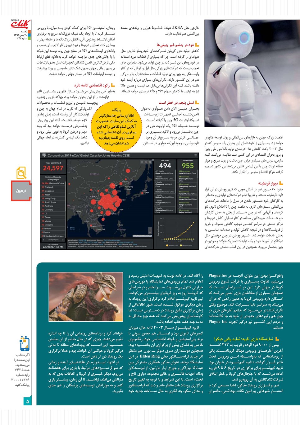 روزنامه تاریخ ۲۰ بهمن ۱۳۹۸
