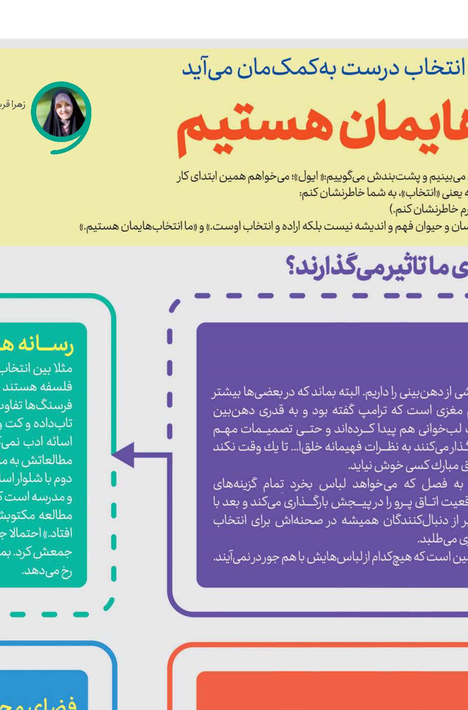ما انتخاب‌هایمان هستیم