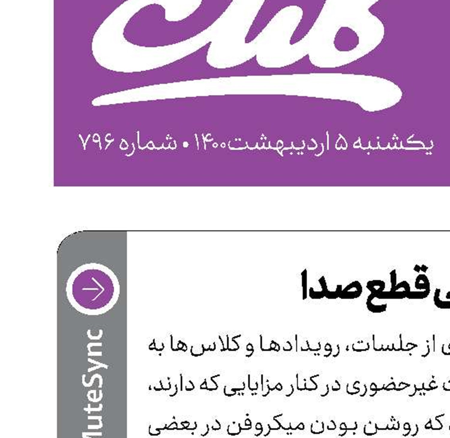 دکمه فیزیکی قطع صدا