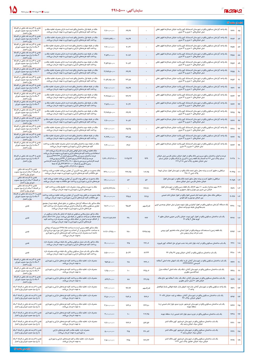 روزنامه تاریخ ۲۹ خرداد ۱۴۰۲