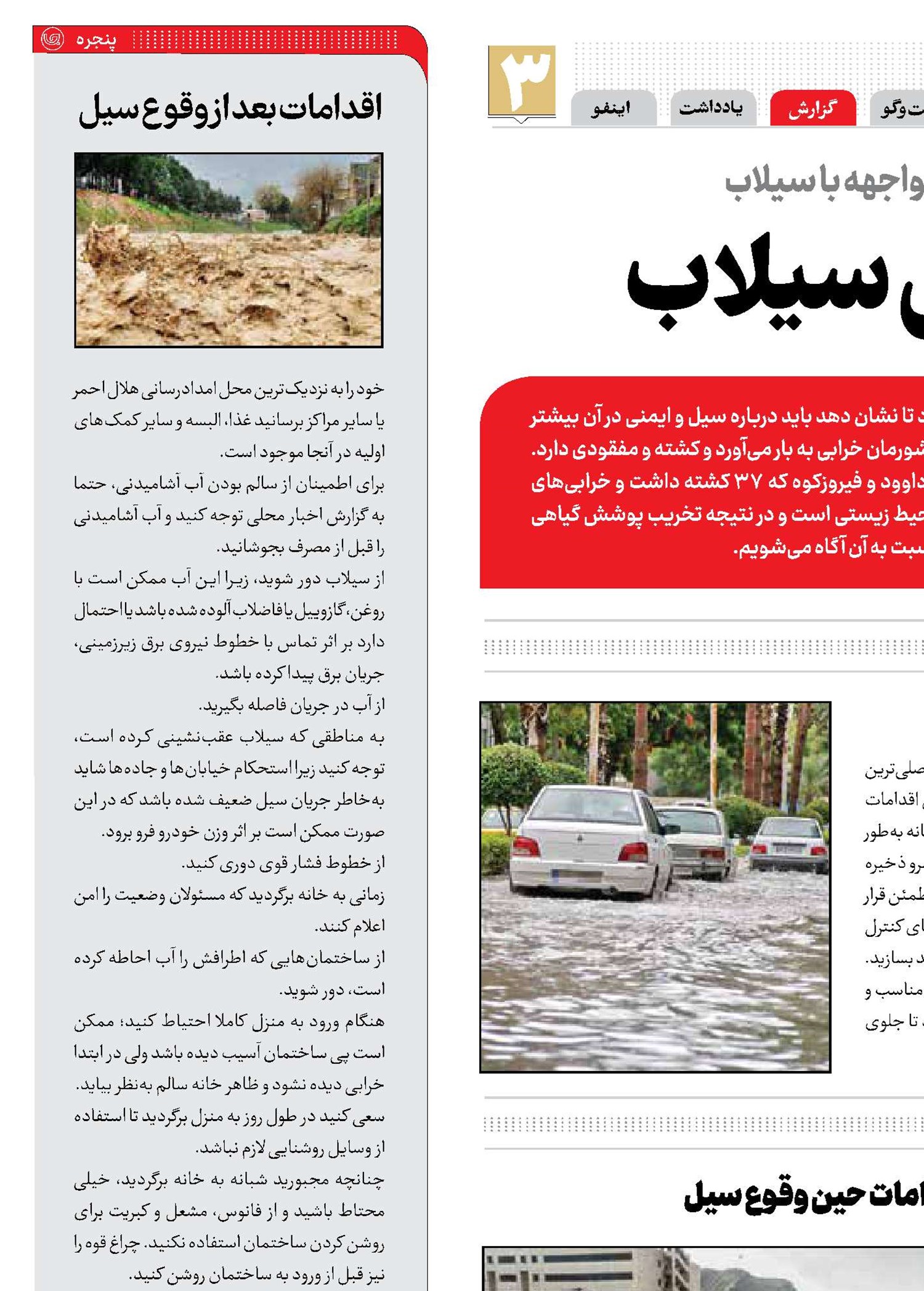 ایمنی از سیلی سیلاب