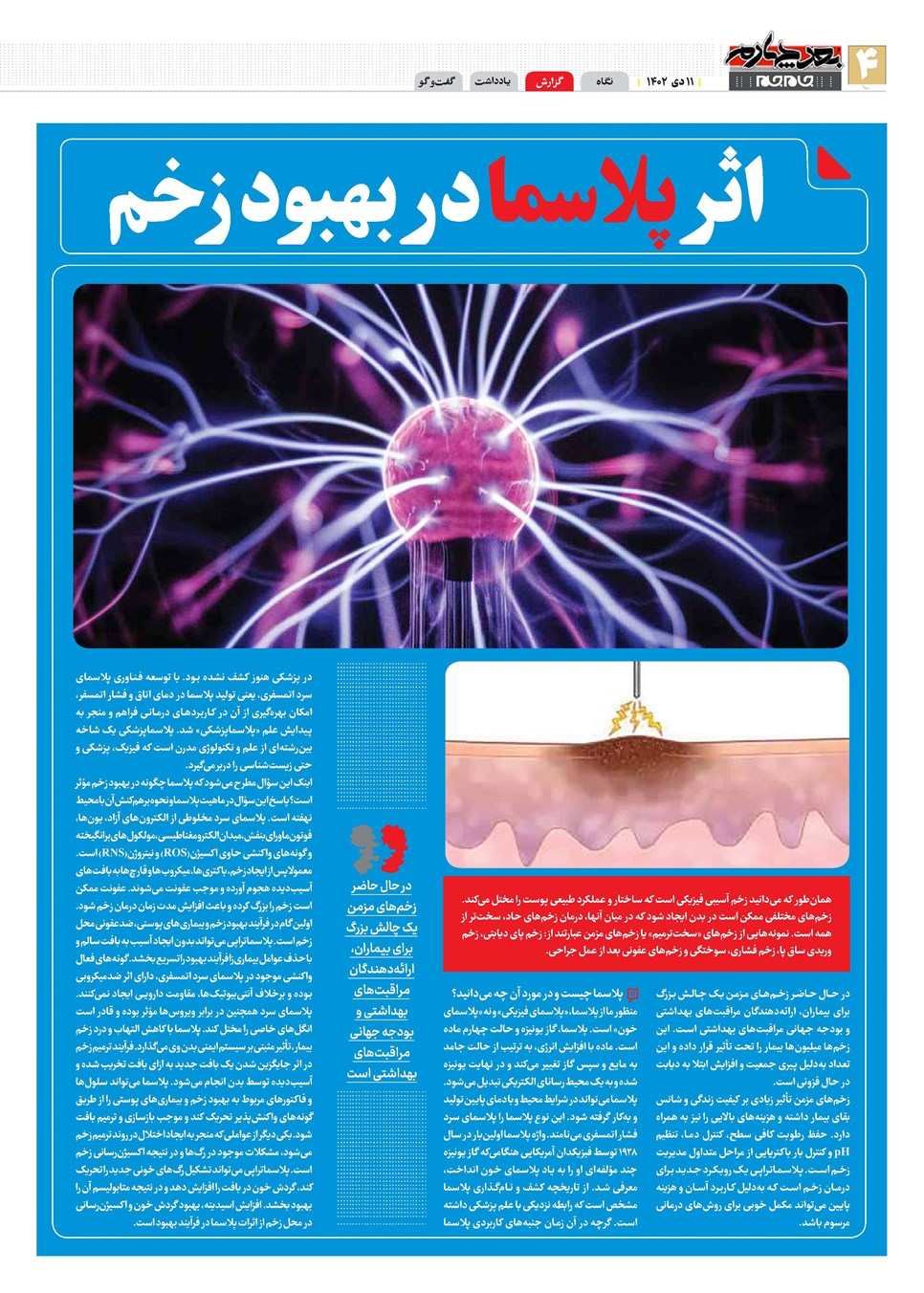 روزنامه تاریخ ۱۱ دی ۱۴۰۲