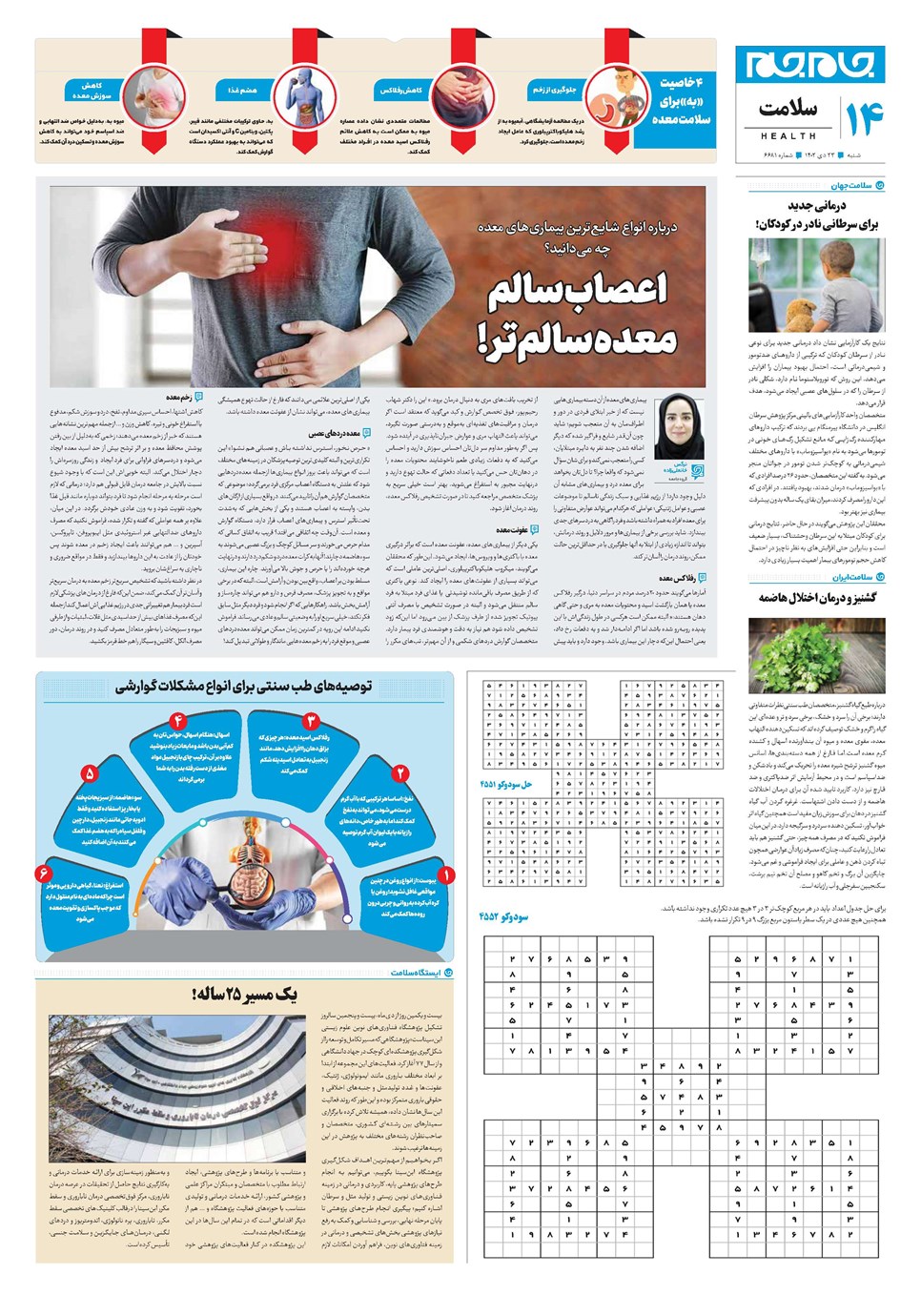 روزنامه تاریخ ۲۳ دی ۱۴۰۲
