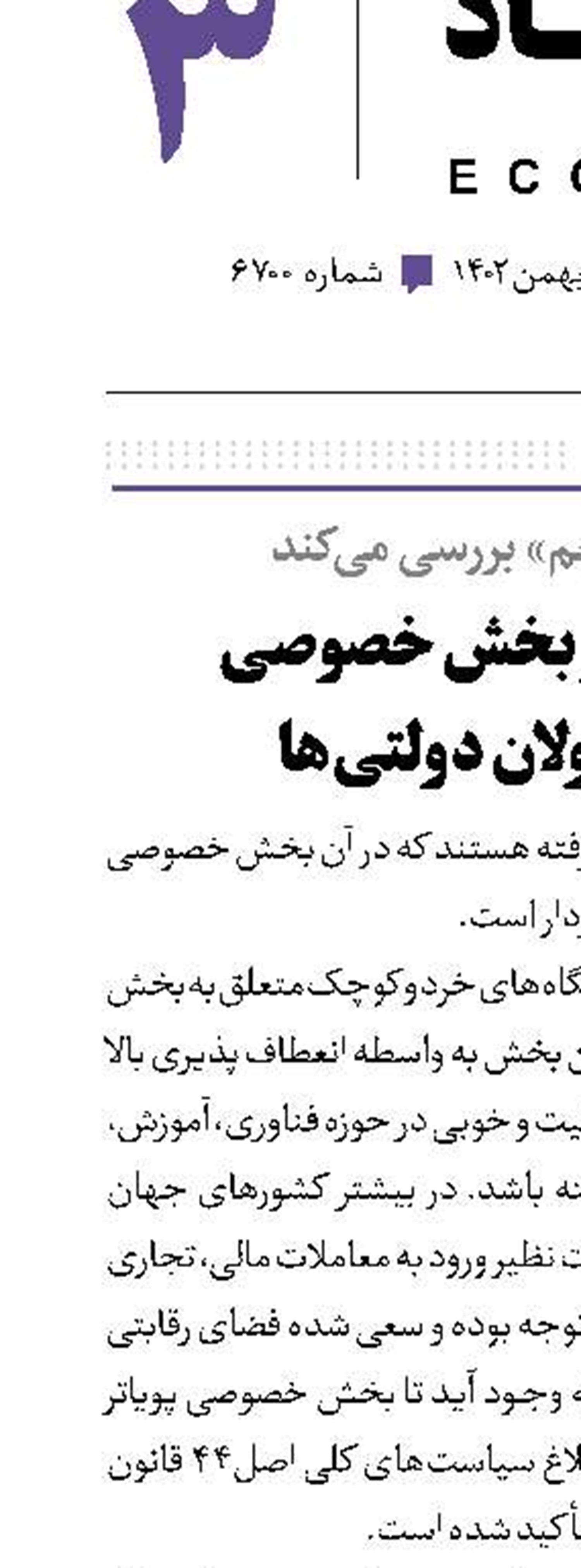 غفلت از بخش خصوصی در جولان دولتی‌ها