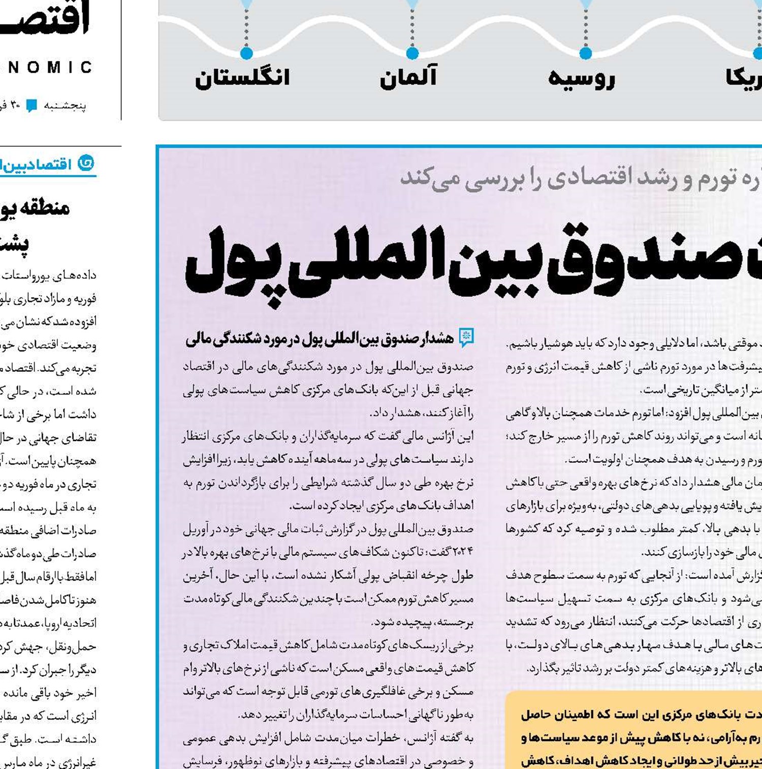 رشد اقتصادی ایران به روایت صندوق بین‌المللی پول