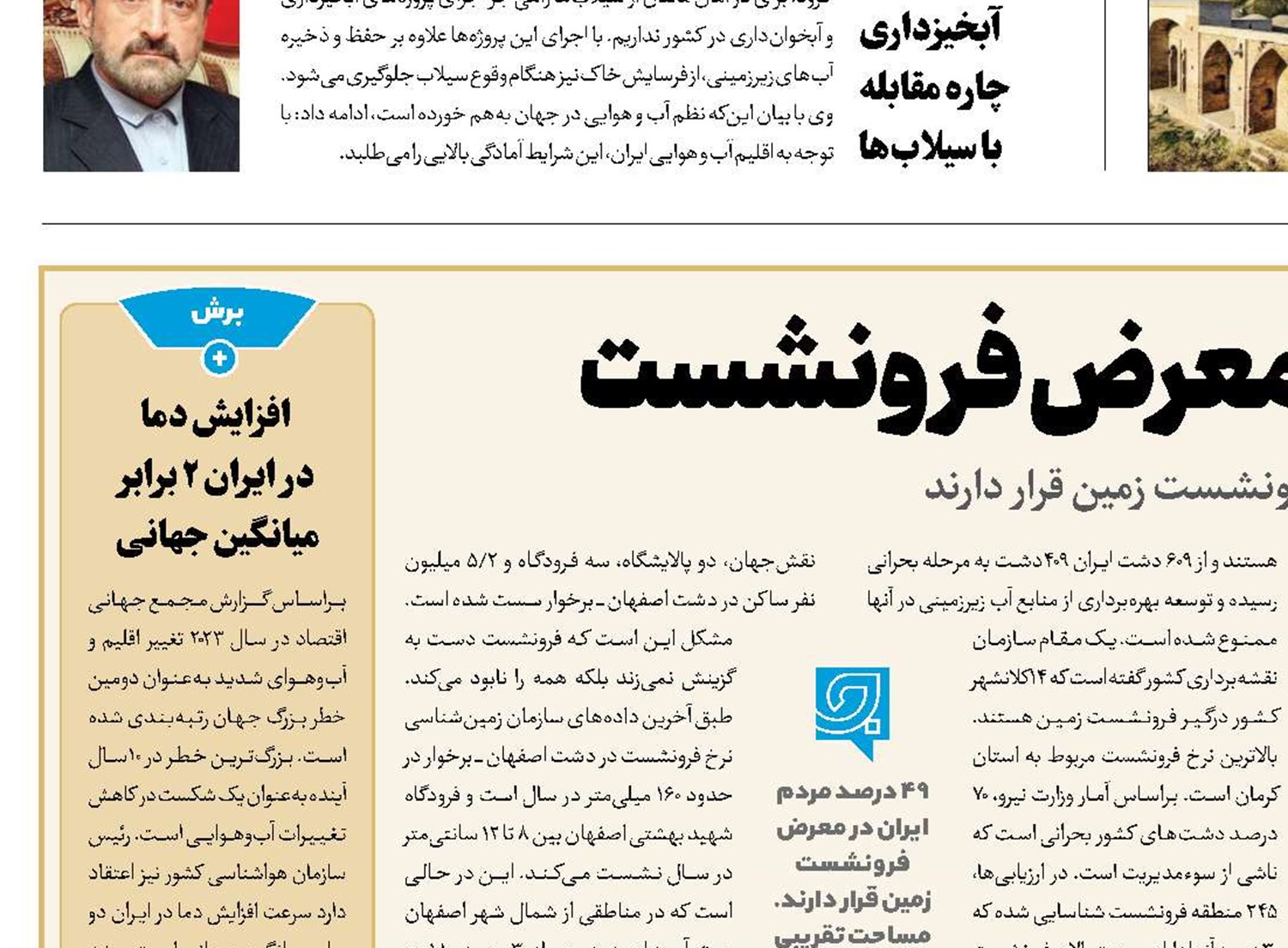 409دشت ایران در معرض فرونشست 