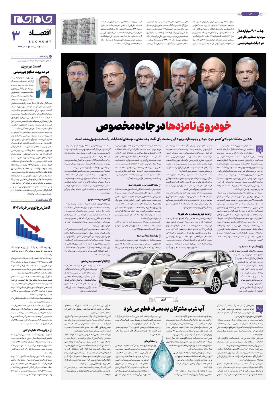 روزنامه تاریخ ۴ تیر ۱۴۰۳