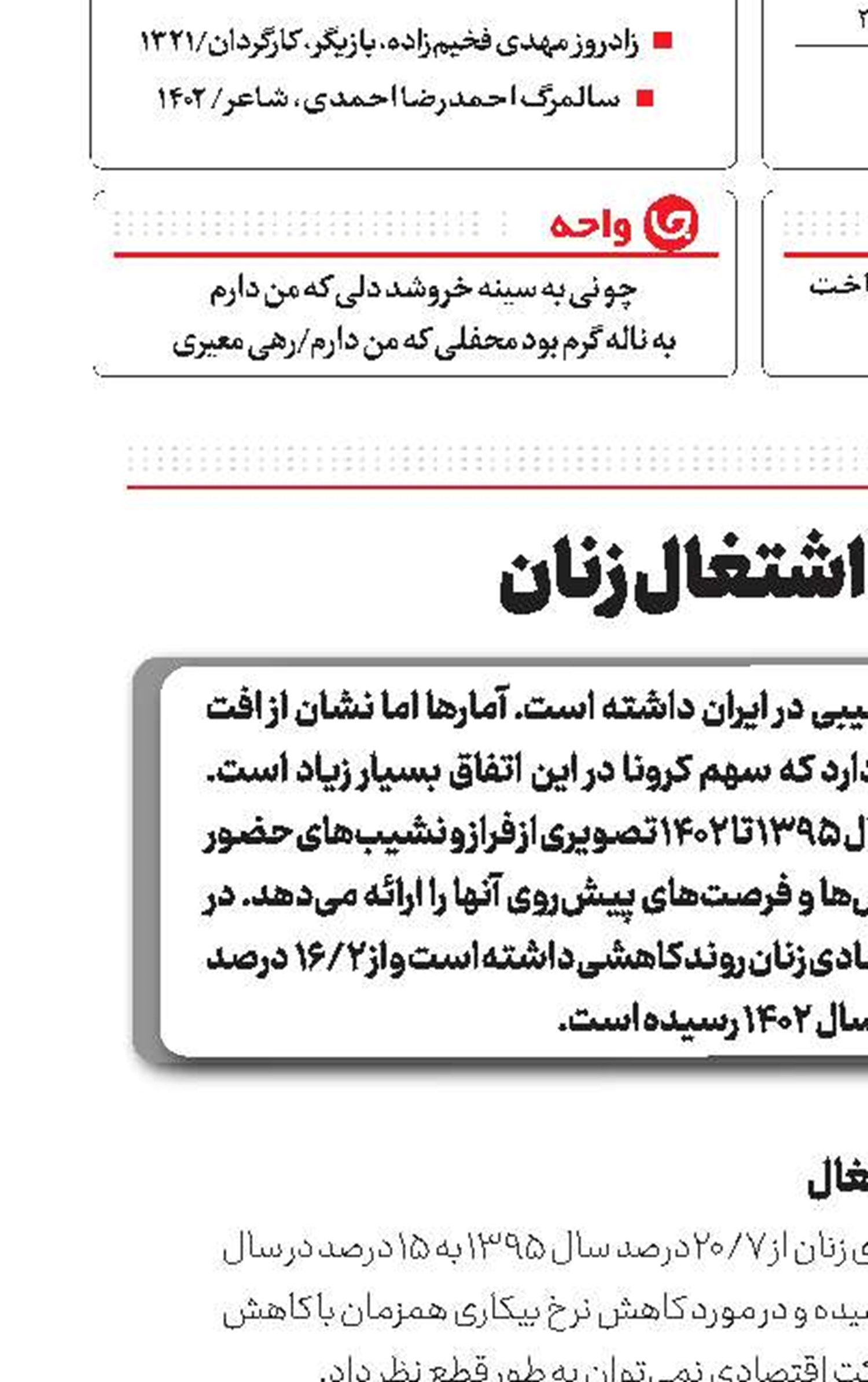 احیای اشتغال زنان