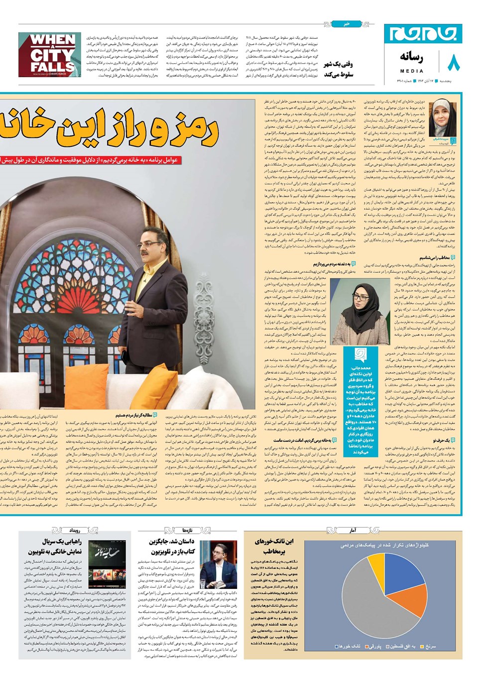 روزنامه تاریخ ۱۷ آبان ۱۴۰۳