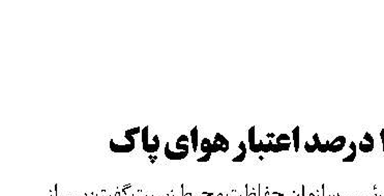 تحقق 13 درصد اعتبار هوای پاک 