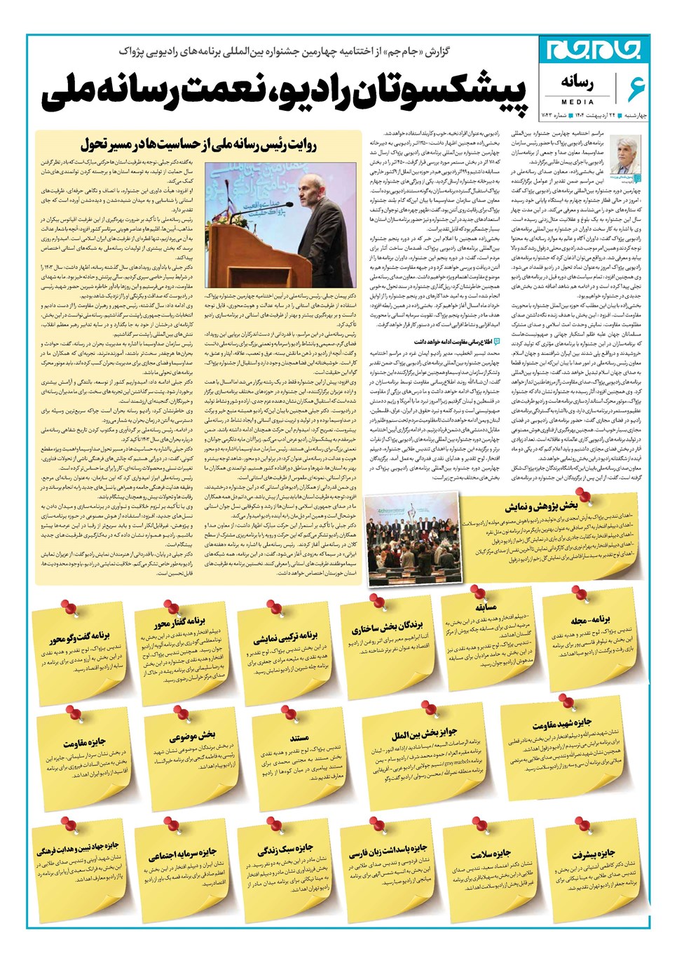 روزنامه تاریخ ۲۵ اردیبهشت ۱۴۰۴