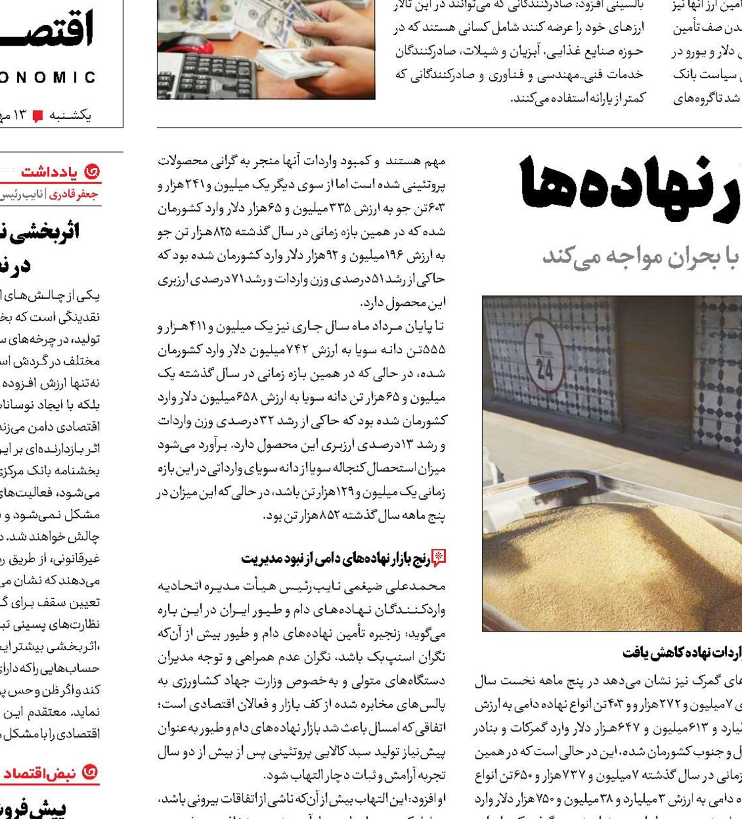 نابسامانی مدیریتی در بازار نهاده‌ها