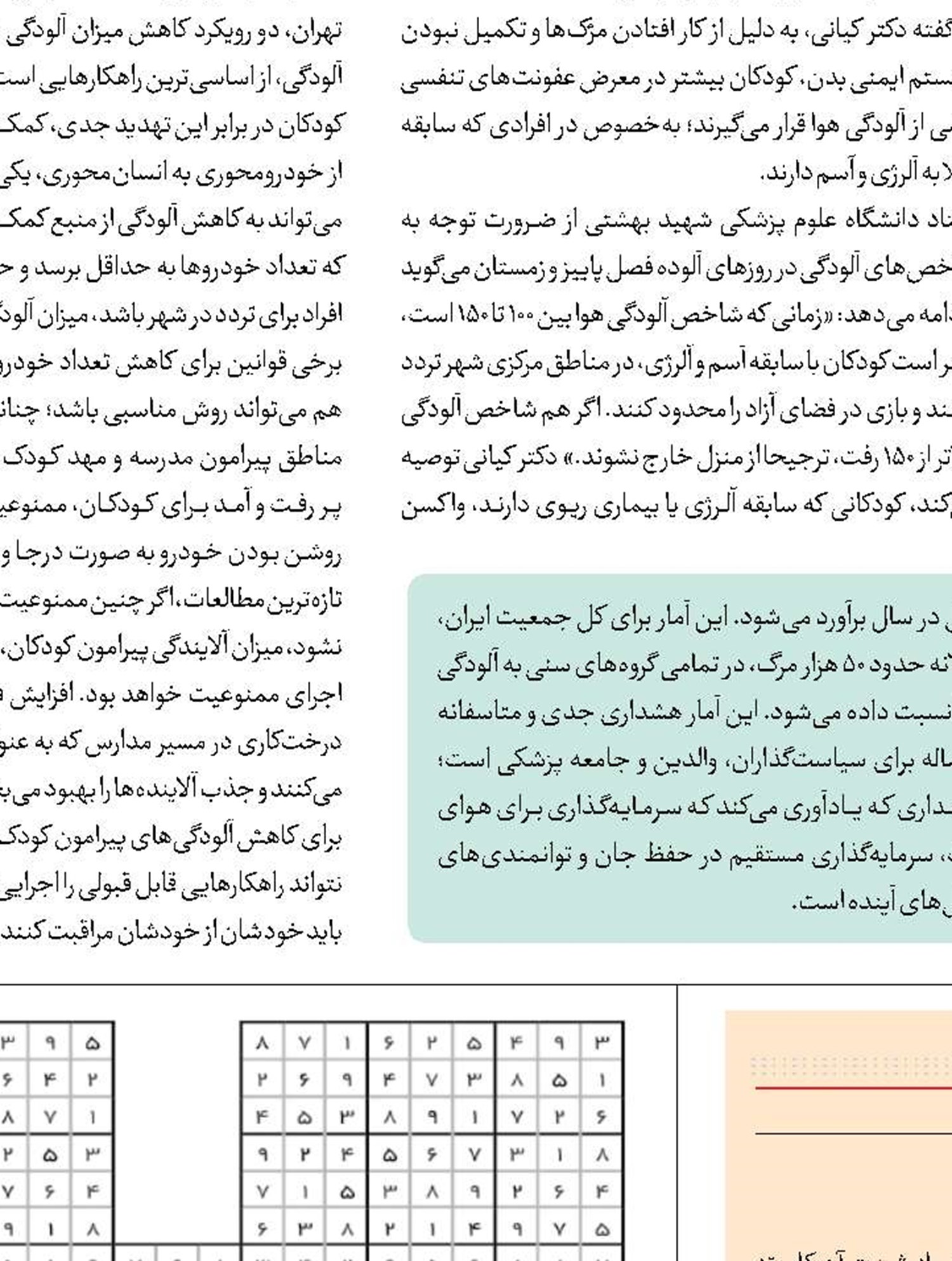 کودکان بی‌دفاع در برابر هوای آلوده