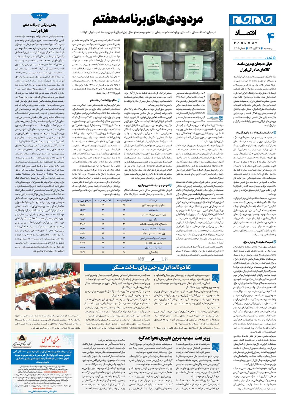 روزنامه تاریخ ۳۰ آبان ۱۴۰۴