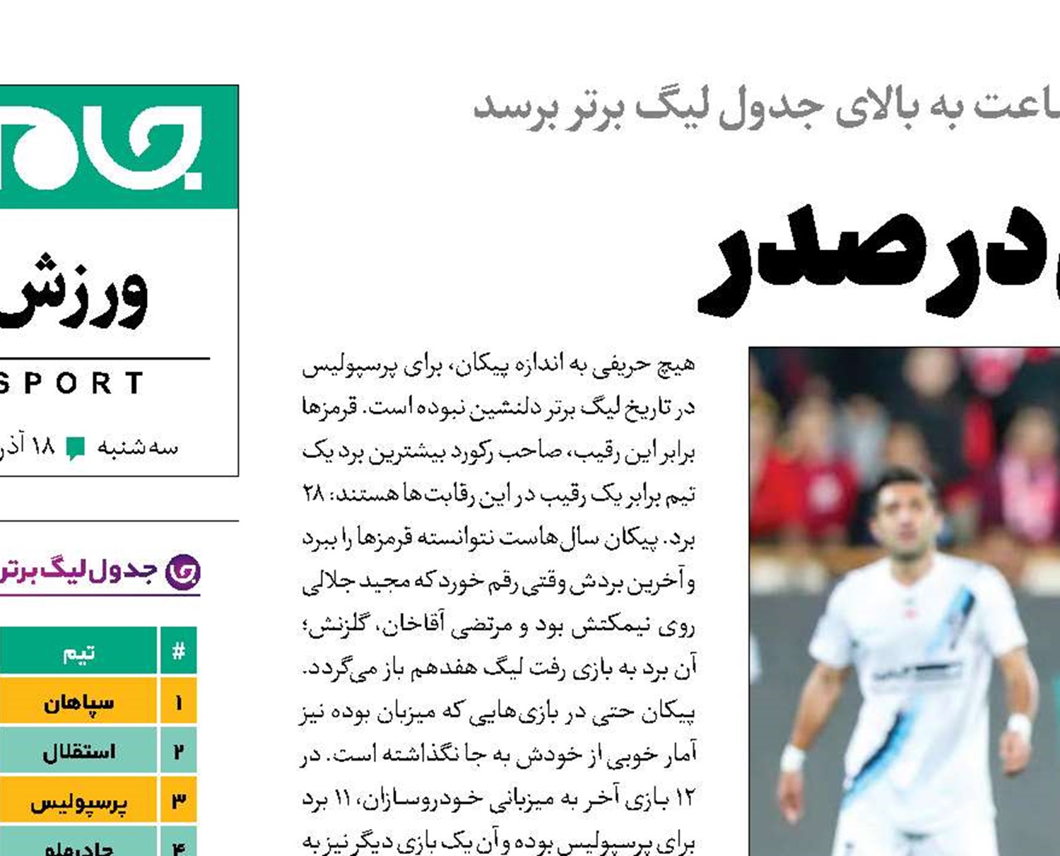صندلی بازی در صدر 